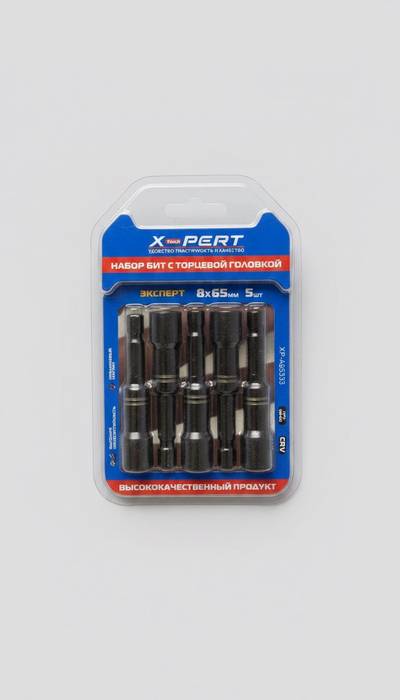 Насадка кровель XPERT 8*65мм черный на блисторе А 65333